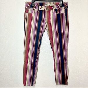 Roxy striped denim skinny jeans